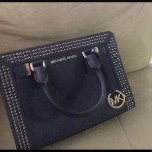 Small Navy Blue Michael Kors satchel